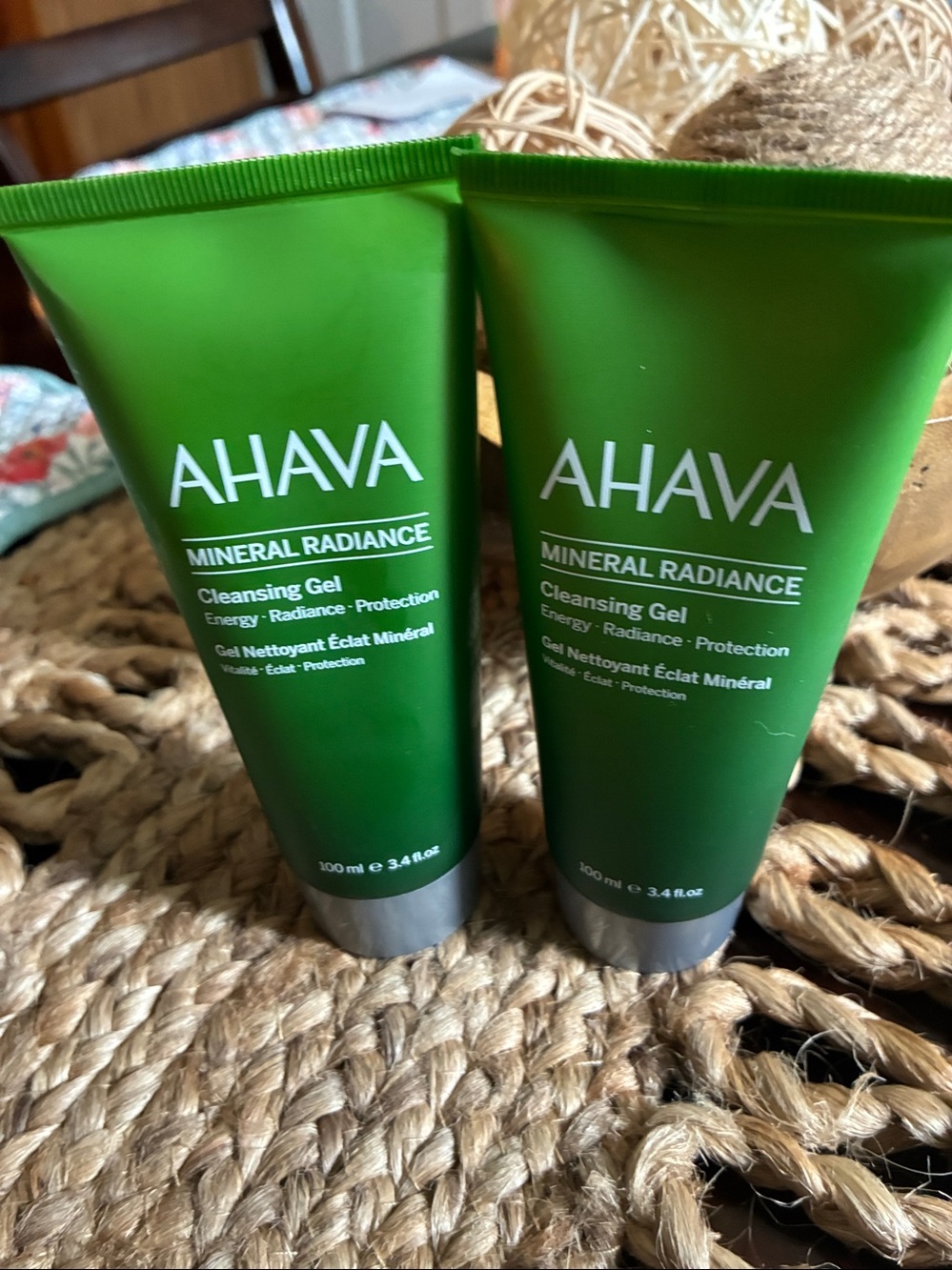 2 AHAVA Mineral Radiance Cleansing Gel Green Tube